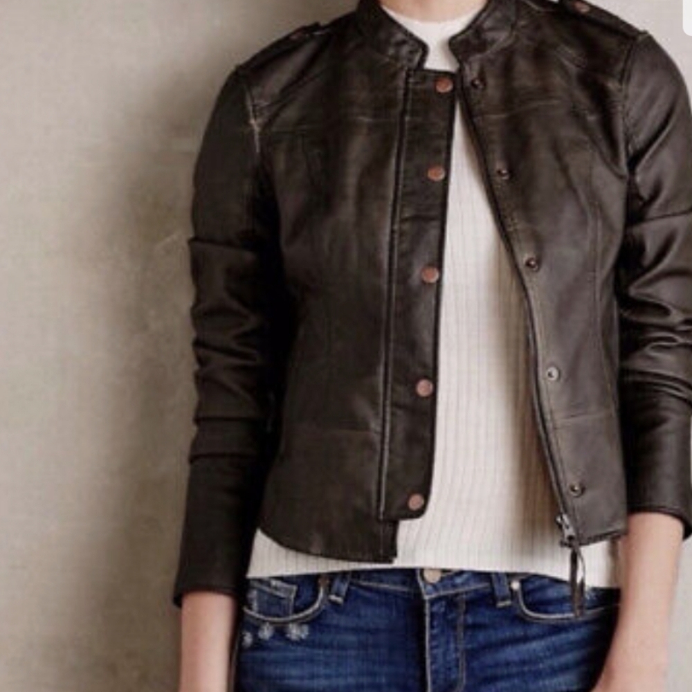 AnthropologieHei Hei Vegan Moto Jacket Size XS
